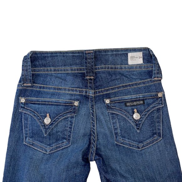 Hudson Mid Rise Signature Blue Denim Boot Cut Jeans Size 24 - Picture 7 of 16